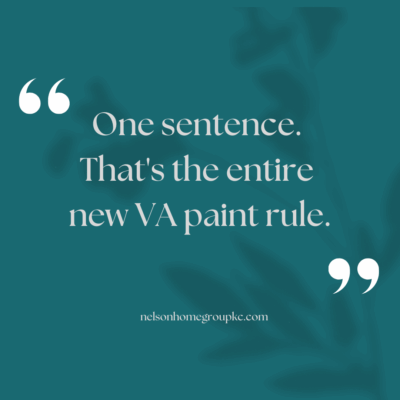VA minimum property requirements 2026 paint rule change