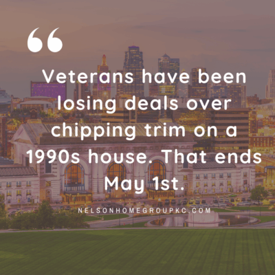 VA minimum property requirements 2026 paint change veterans