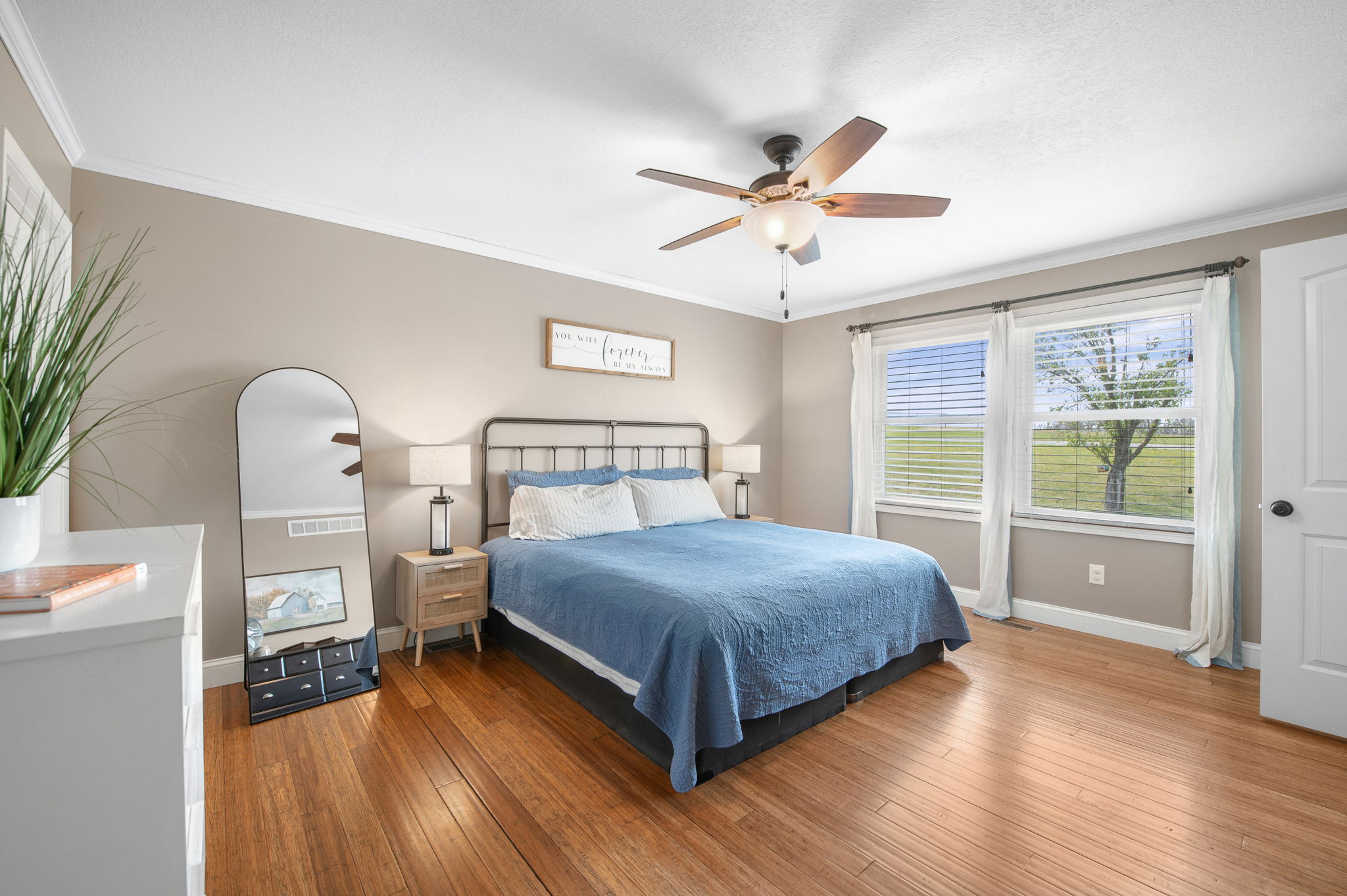 Primary bedroom on the main level