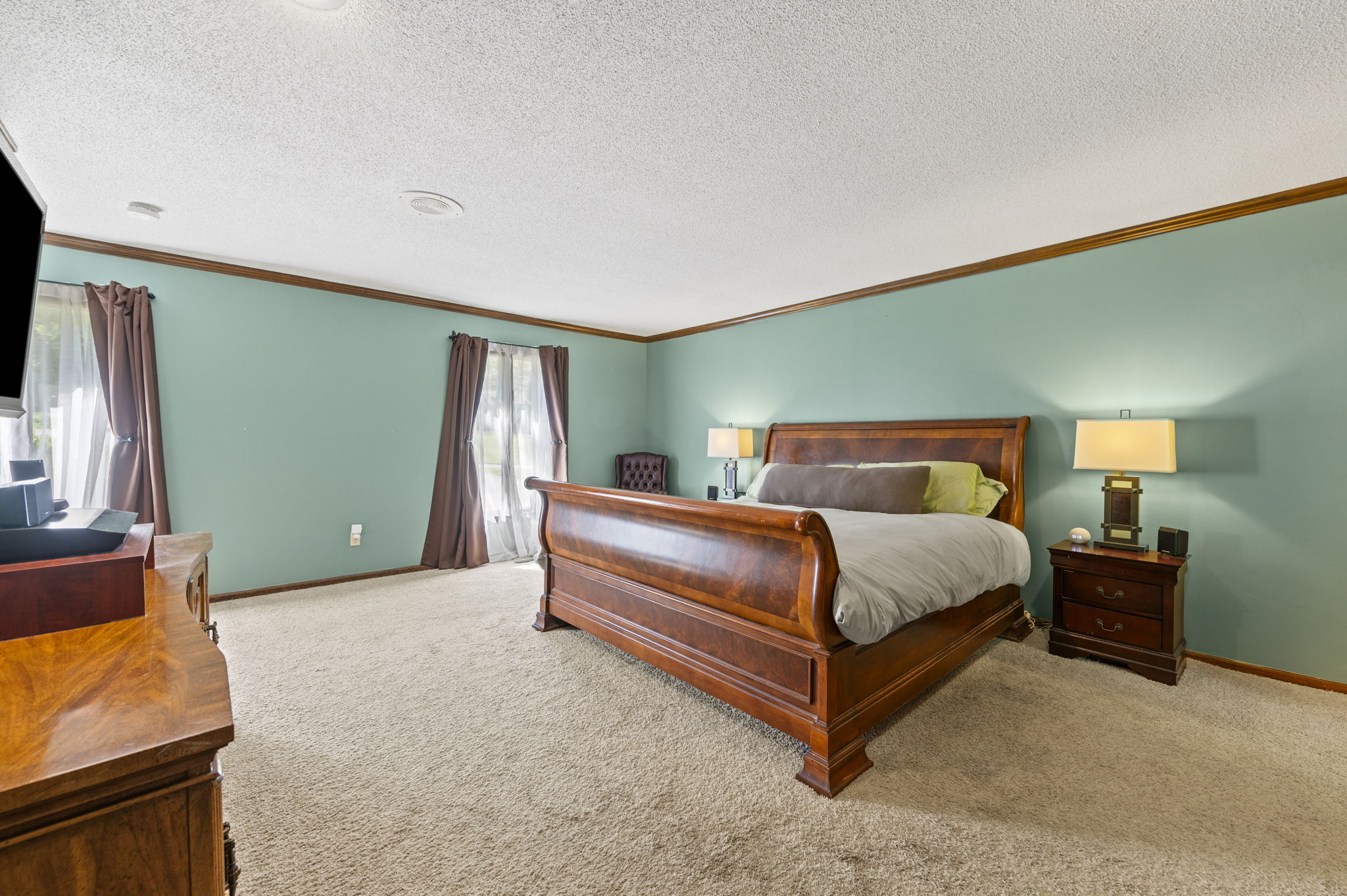 Main-level primary bedroom suite
