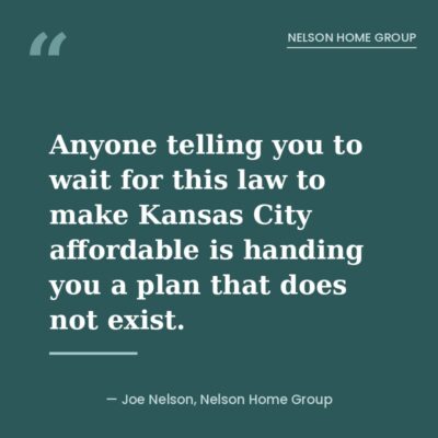 Waiting on the ROAD to Housing Act is not a plan for buying a first home in Kansas City