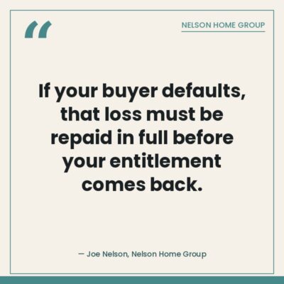 Veteran seller entitlement risk in a VA loan assumption if the buyer defaults