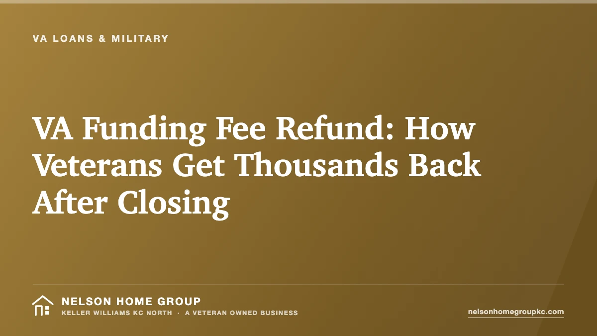 VA Funding Fee Refund: How Veterans Get Thousands Back After Closing