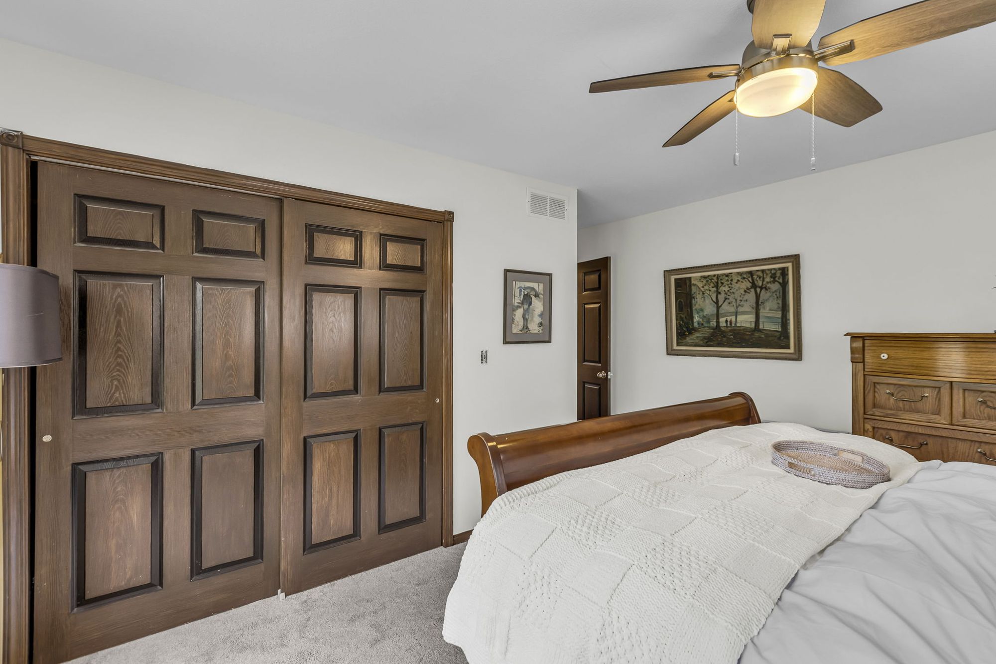 Upstairs suite bedroom at 615 Cherry Street, Weston, MO