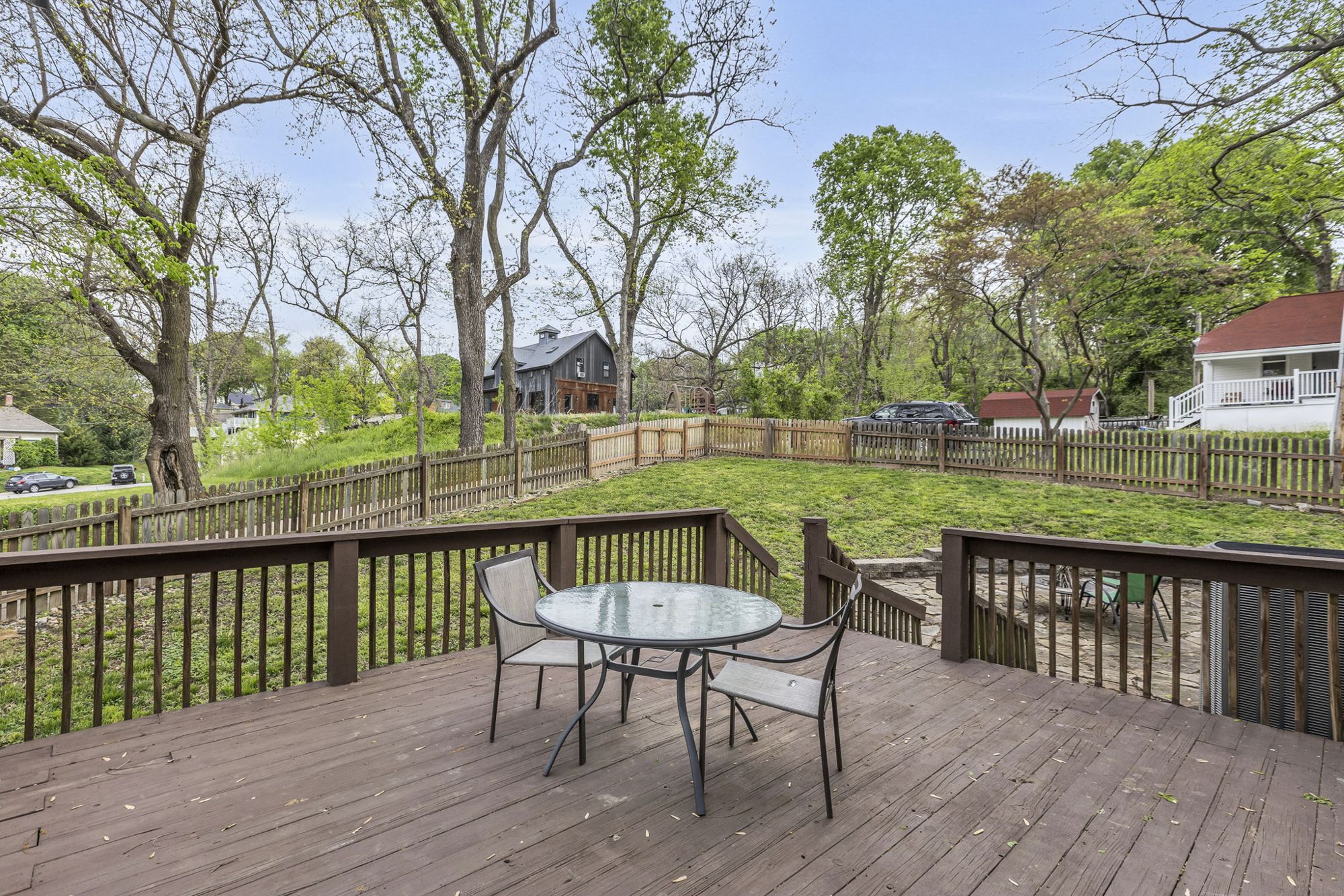 Rear deck at 615 Cherry Street, Weston, MO