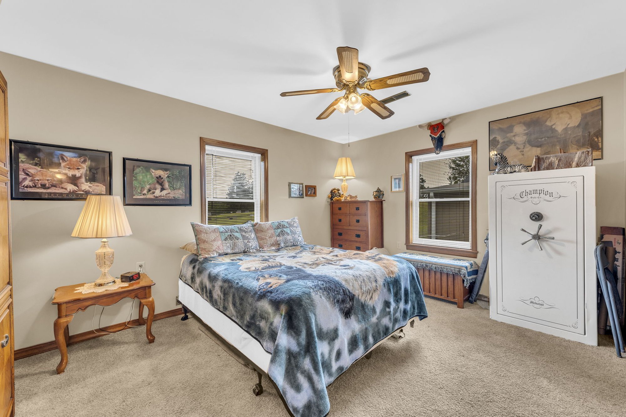 Primary bedroom at 111 Cora Drive, Weston, MO
