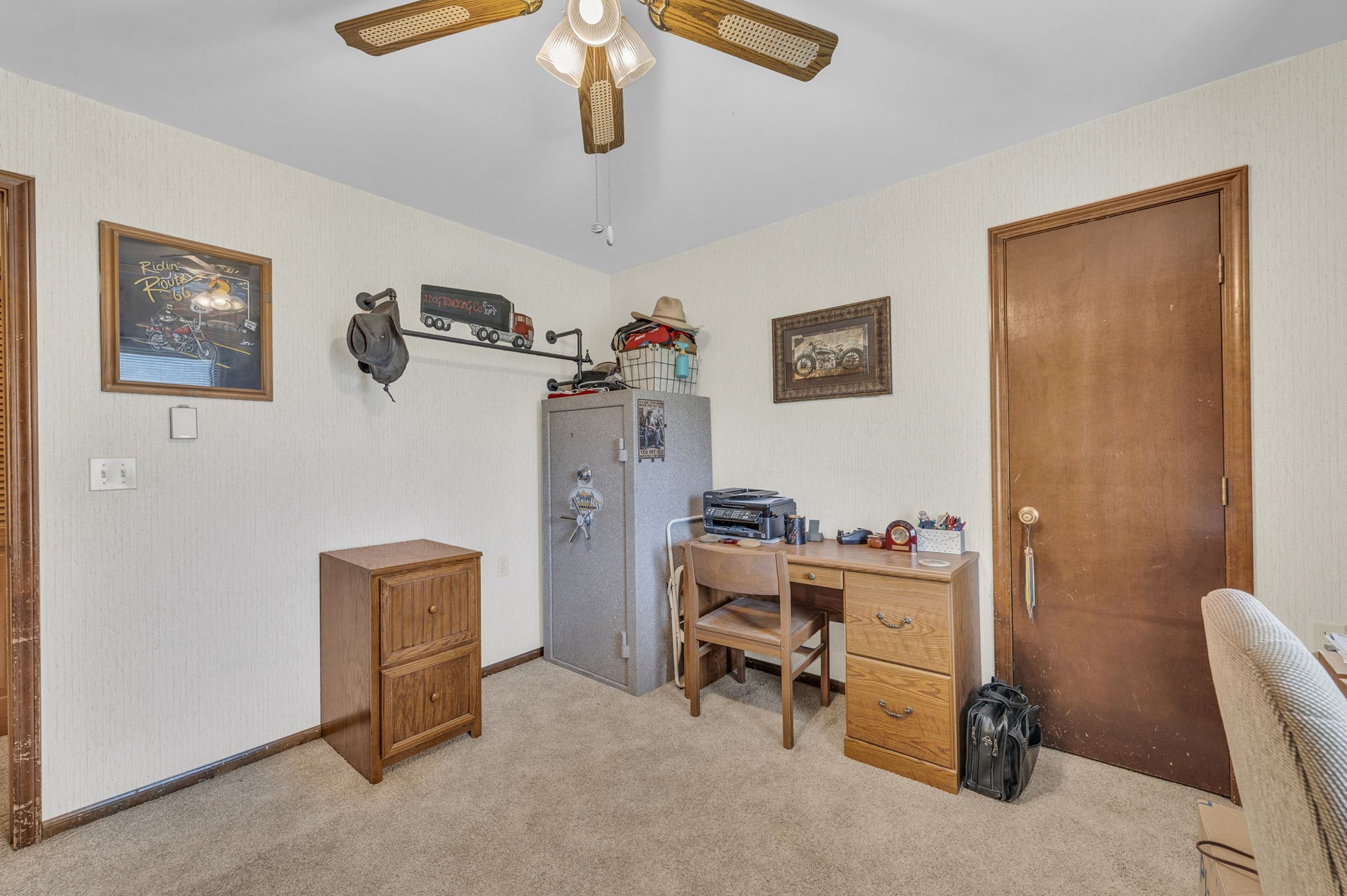 Bedroom used as an office at 111 Cora Drive, Weston, MO