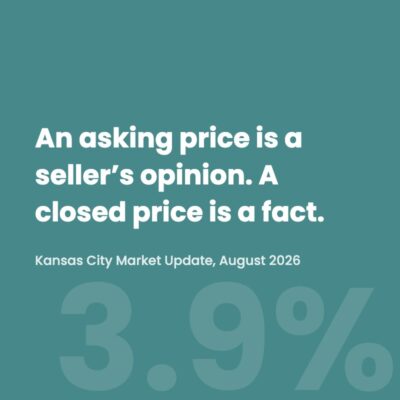 Quote graphic reading an asking price is a seller opinion and a closed price is a fact