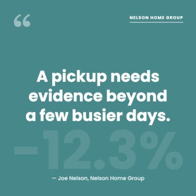Pull quote graphic on the fall housing market in Kansas City: a pickup needs evidence beyond a few busier days