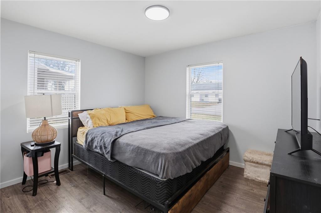 Bedroom with two windows in Crestview, Kansas City, Missouri