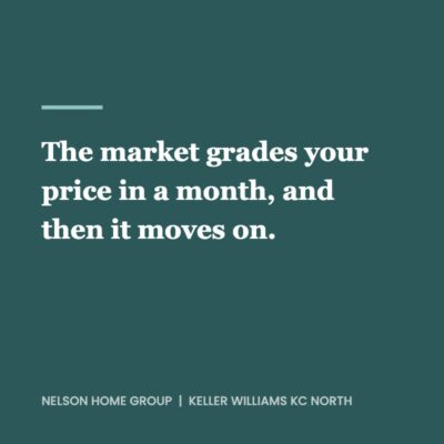 Pull quote: the market grades your list price in a month and then it moves on