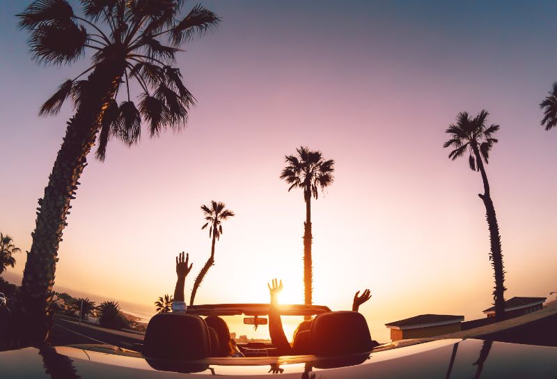 Beverly Hills sunset view