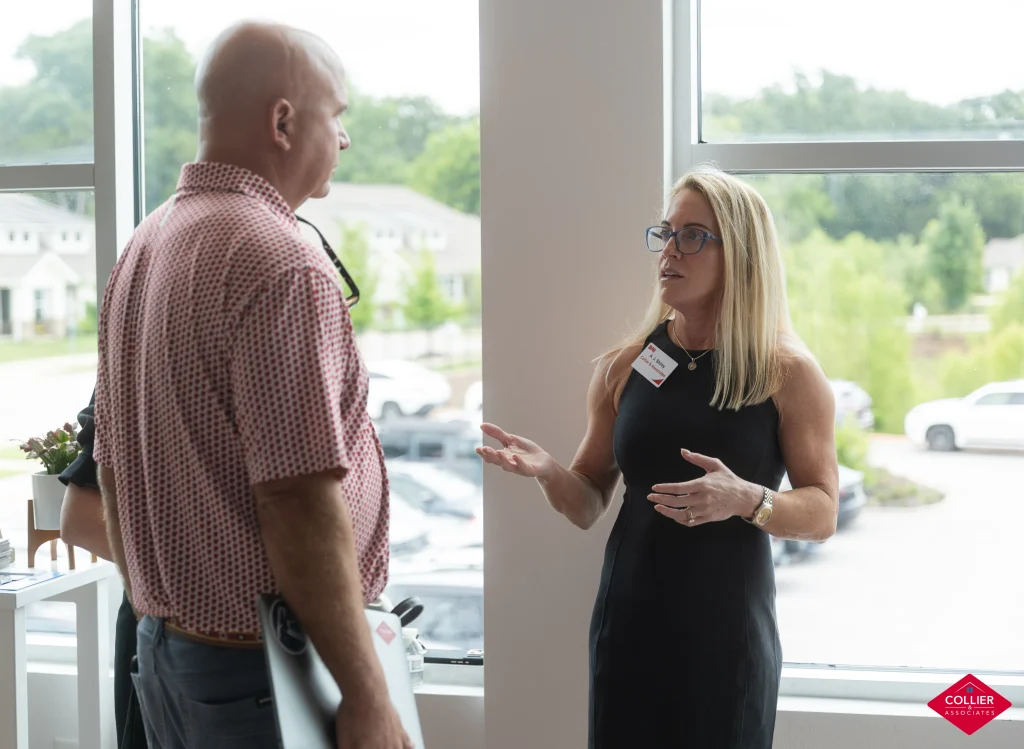 Real Estate Agent meeting with potential client