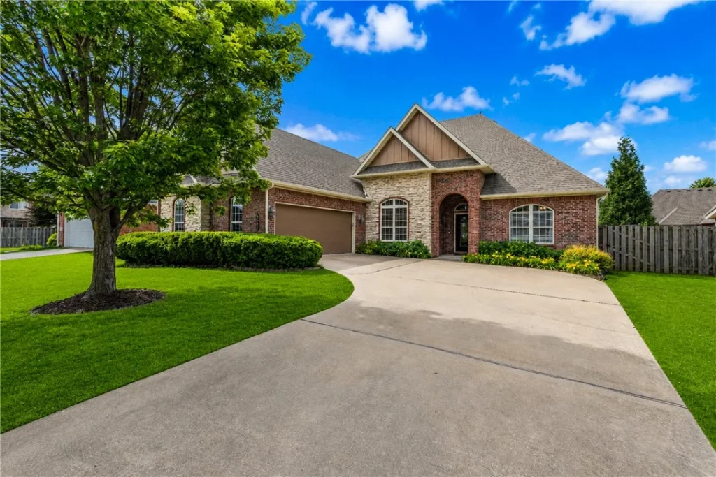 Street view of home in Northwest Arkansas