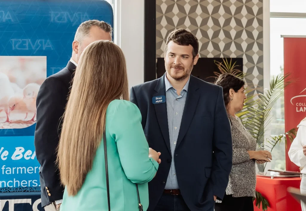 Real Estate Agents meeting and conversing