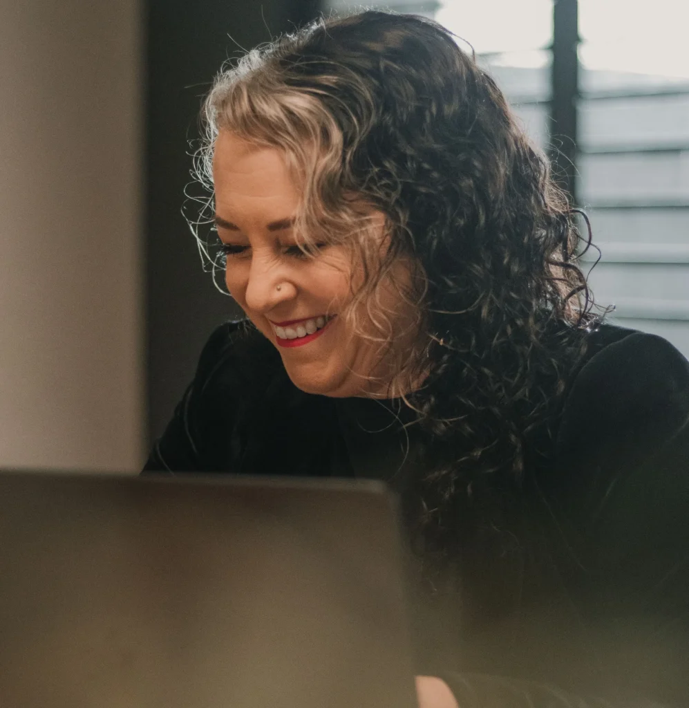Real Estate Agent on computer