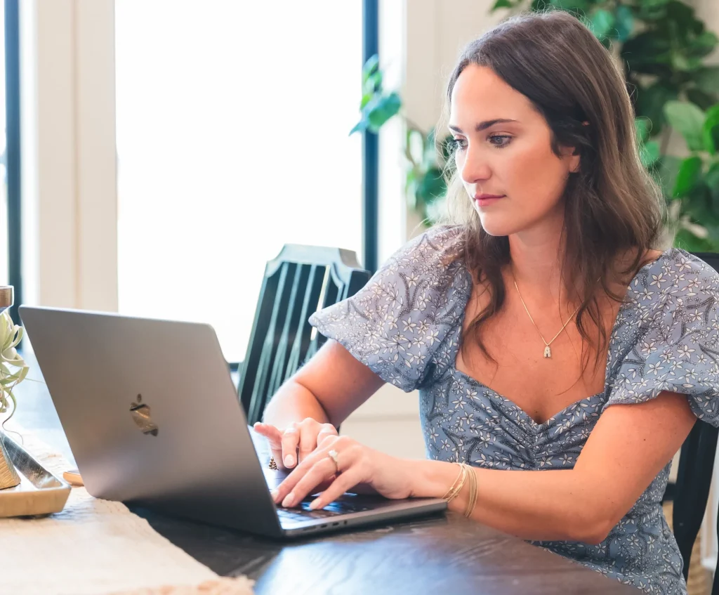 Real Estate Agent on computer