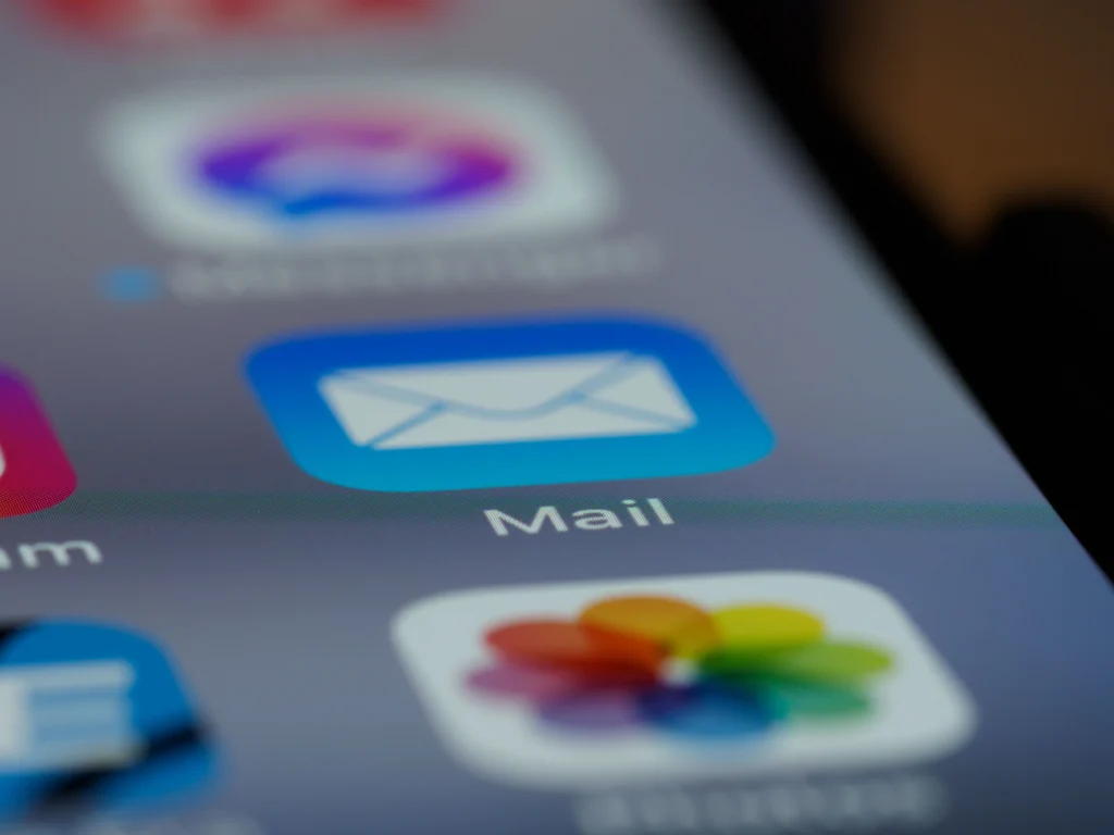 Closeup of iphone app "mail"