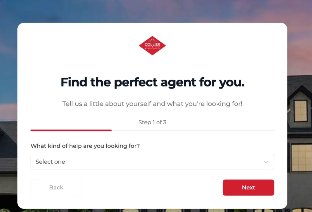 Collier and Associates Agent Matcher