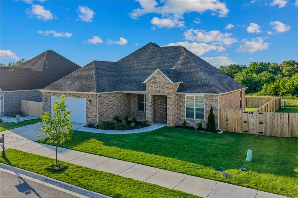 Street view of Fayetteville Arkansas home