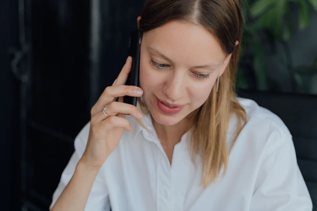 Woman on the phone