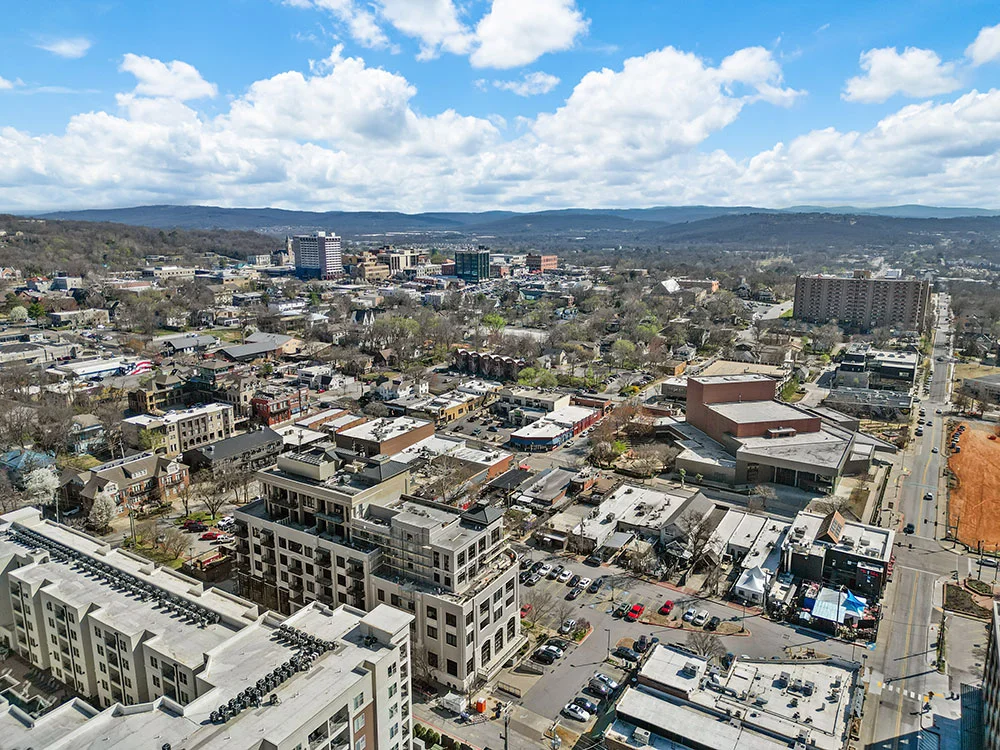 Aerial view of Fayetteville Arkansas