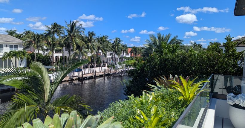 View from 207 W Coconut Palm Road Boca