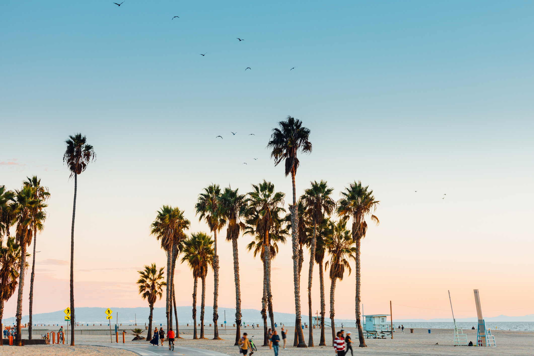 Beautiful sunset in California