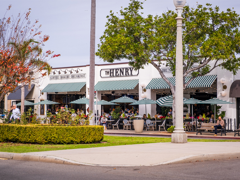 The Henry Restaurant on  Orange Avenue in Coronado