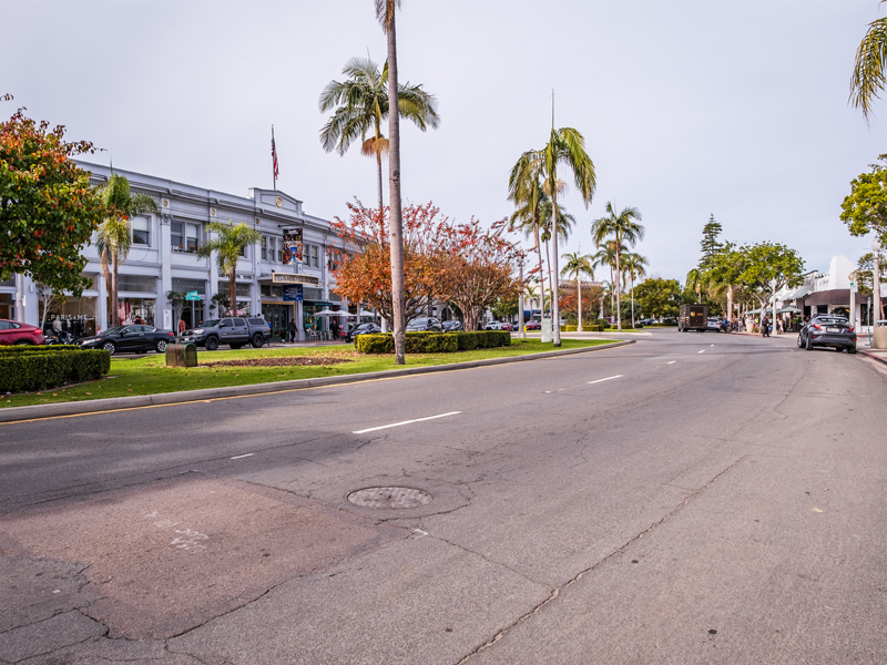 View Along Orange Avenue Coronado