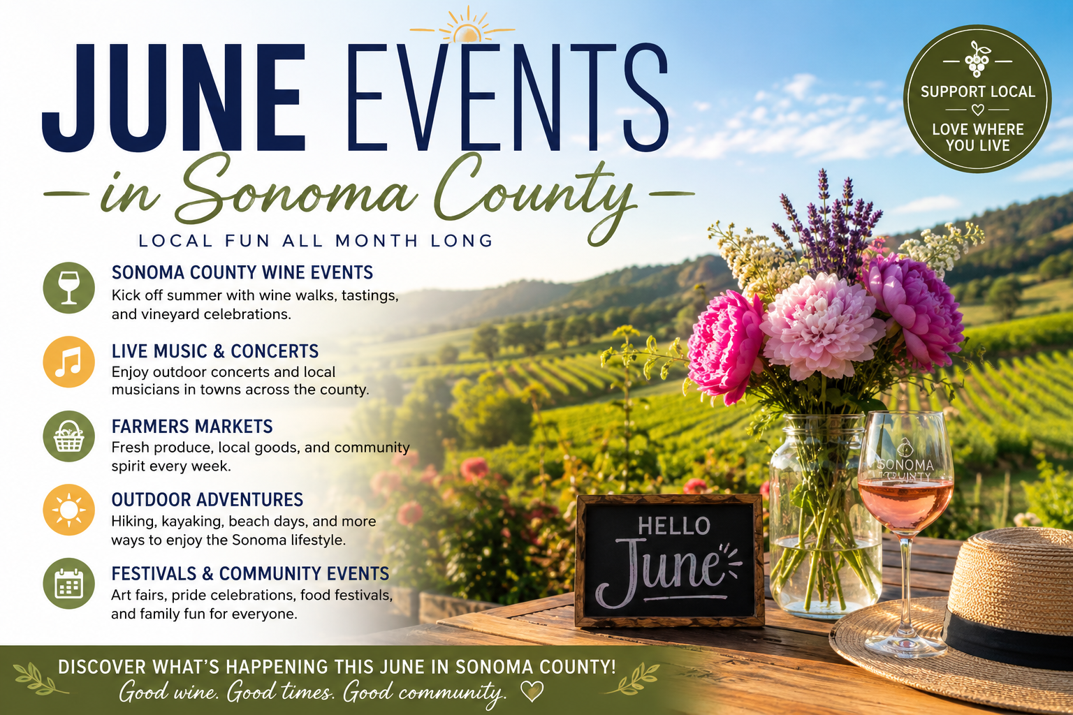 June Events in Sonoma County
