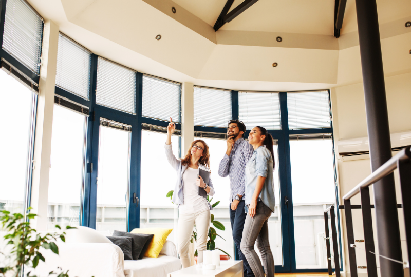 First-time home buyers working with Bainbridge Island realtor