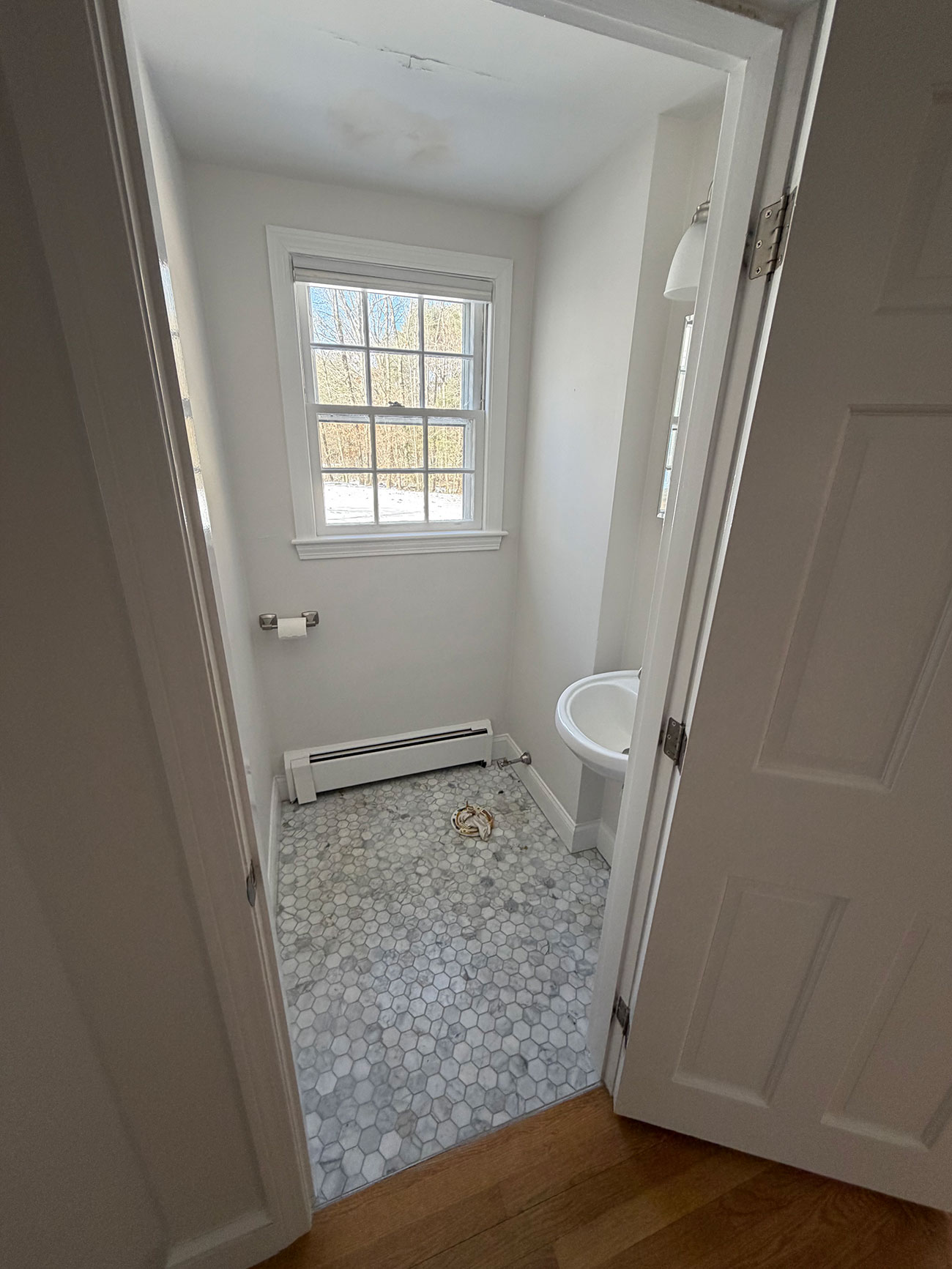 Bathroom before remodel angle two