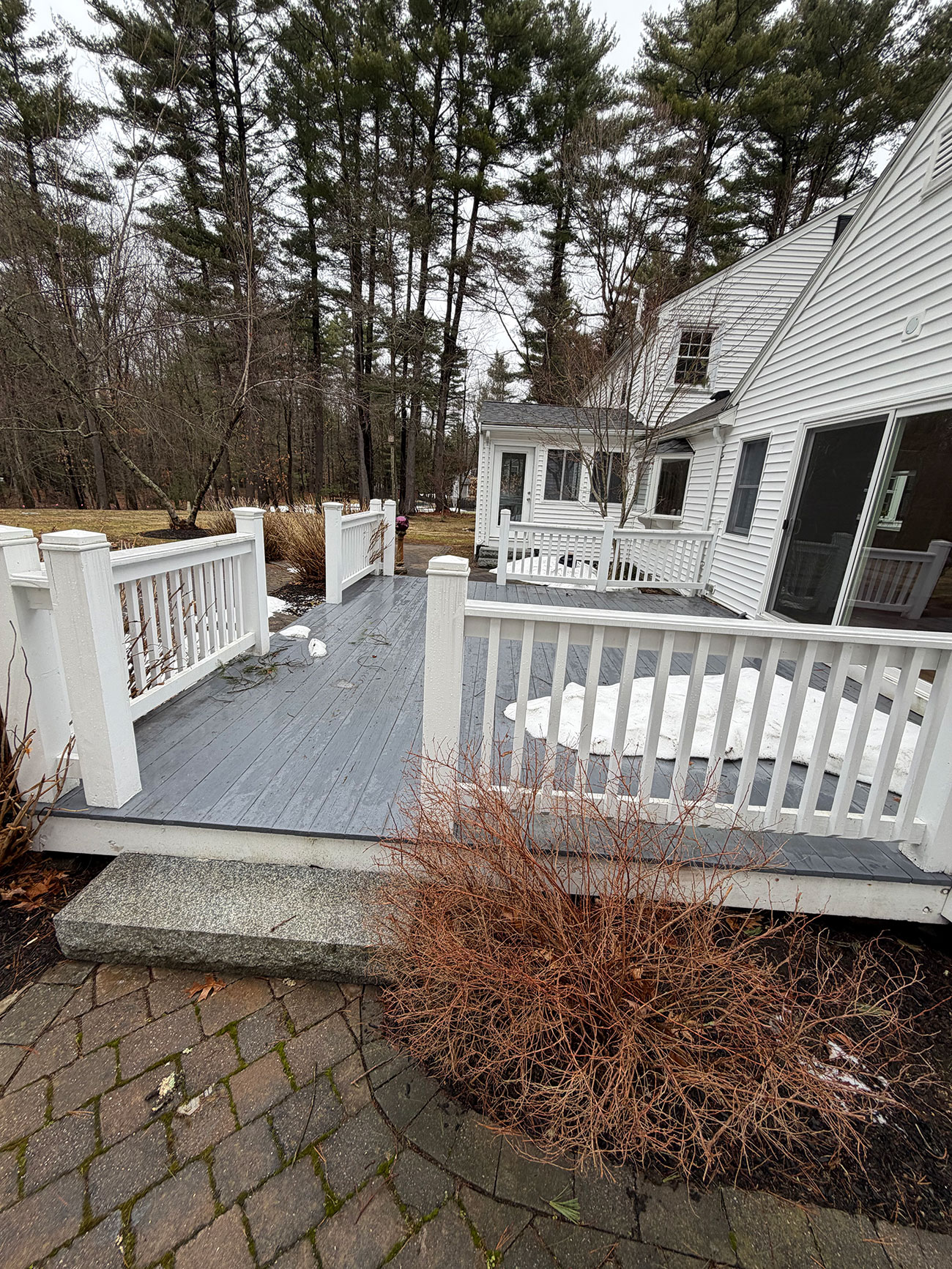 Deck before renovation angle one