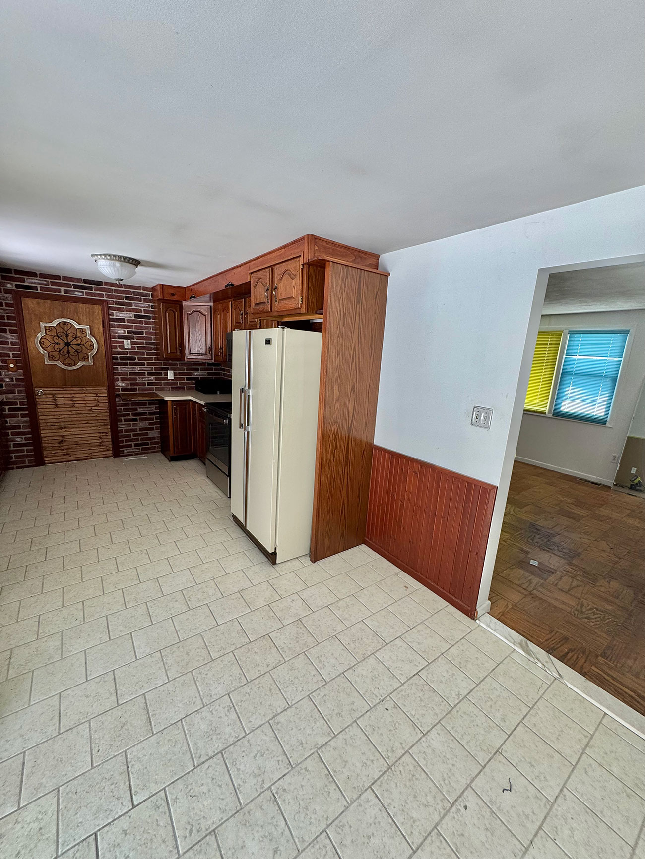 Kitchen before remodel angle one