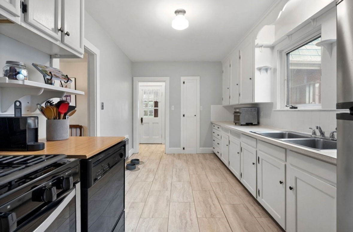 Swampscott kitchen before angle one