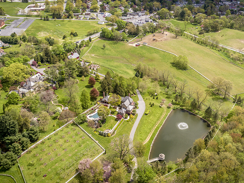 countryside aerial view