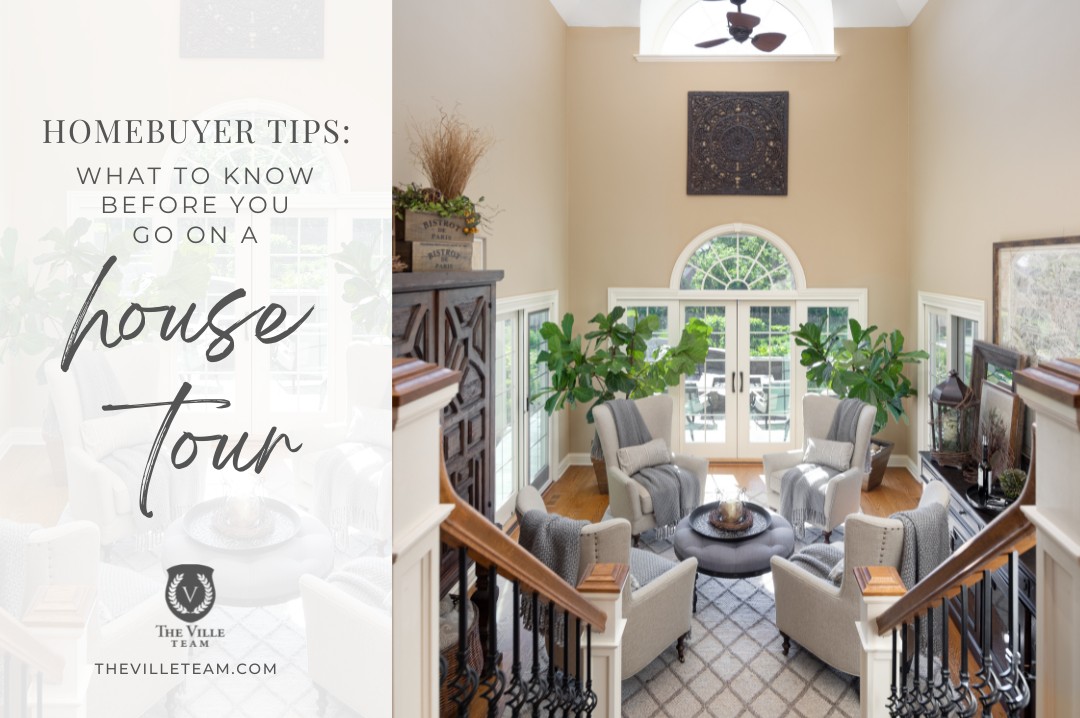 Sitting Room with text Things to Know Before You Go on House Tour