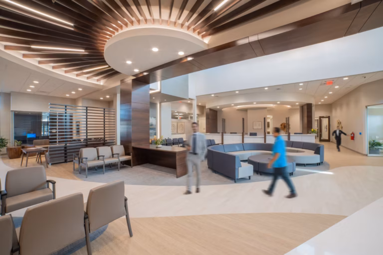 Lobby of a healthcare facility