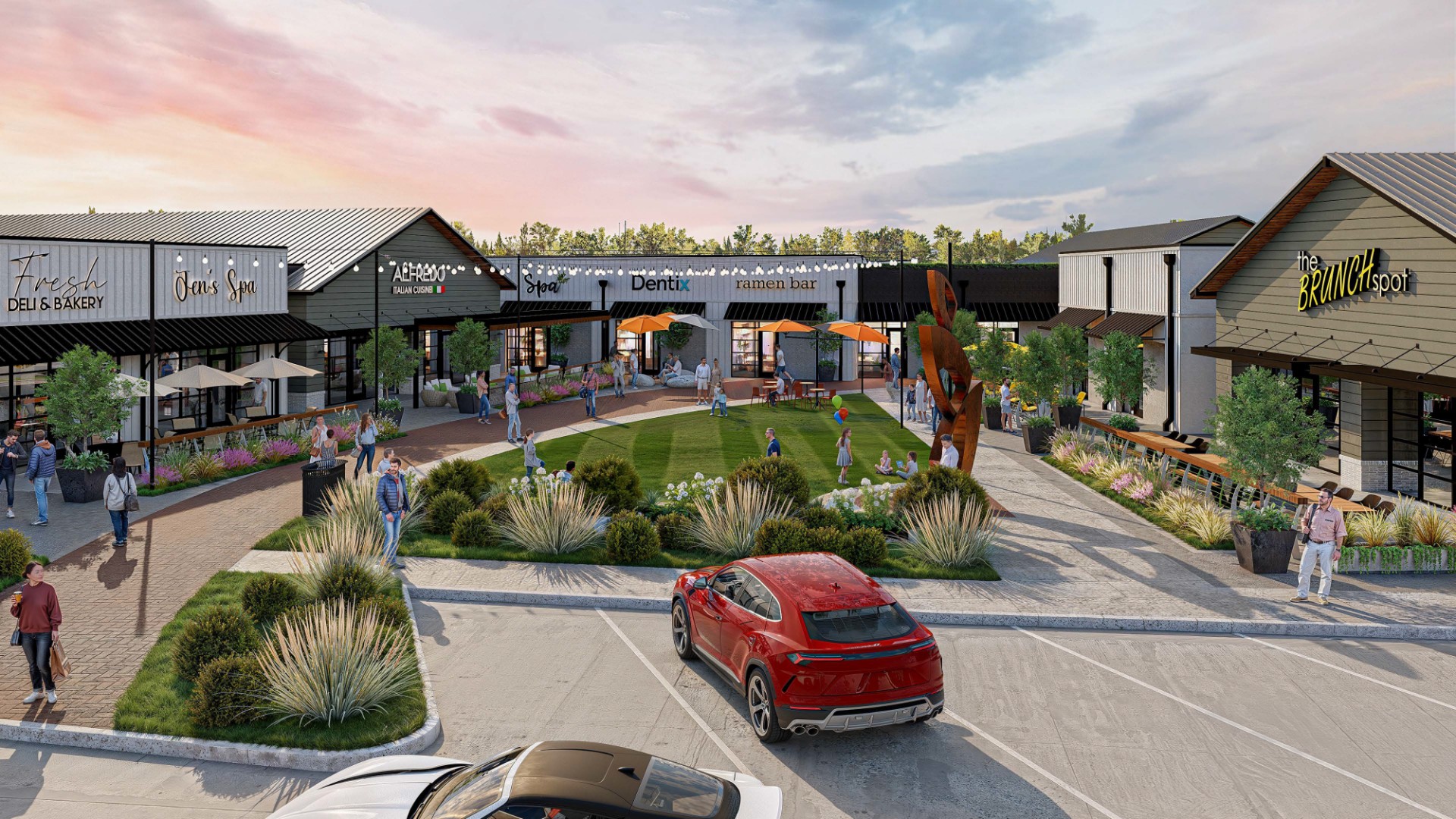 Cottage Place commercial development with flexible shared spaces