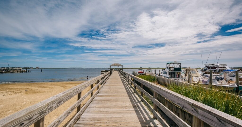 Pier in Somers Point, New Jersey.