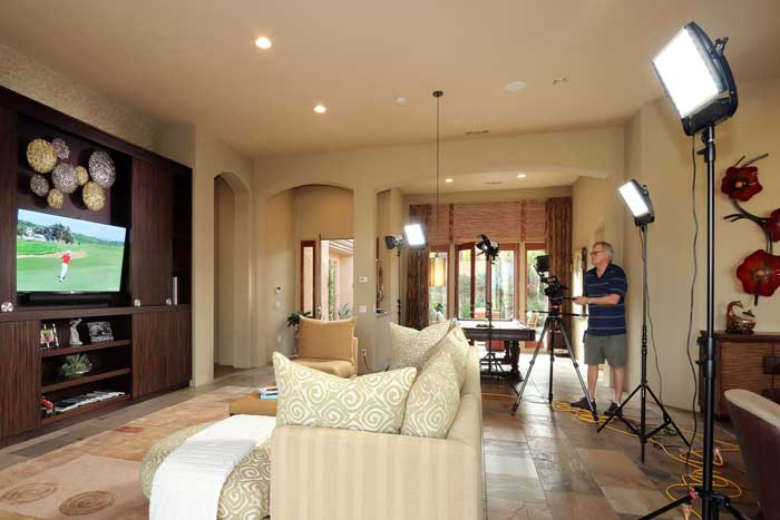 Bill Dettman Video Shoot Lights 700X467 1 Palm Springs Real Estate