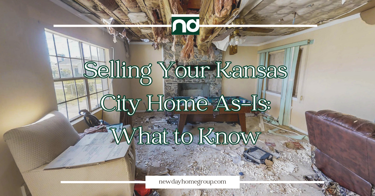 Interior view of a home for article about how to sell a distressed home as-is with New Day Home Group.