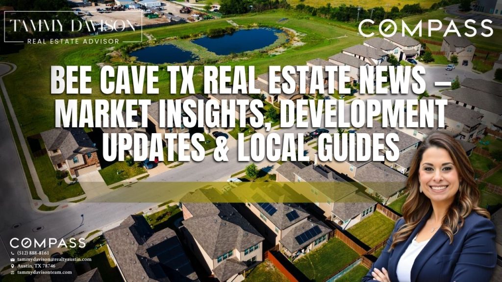 Bee Cave TX residential neighborhood with Hill Country backdrop