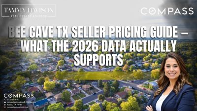 Bee Cave TX Seller Pricing Guide — What the 2026 Data Actually Supports