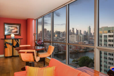 city view in living room