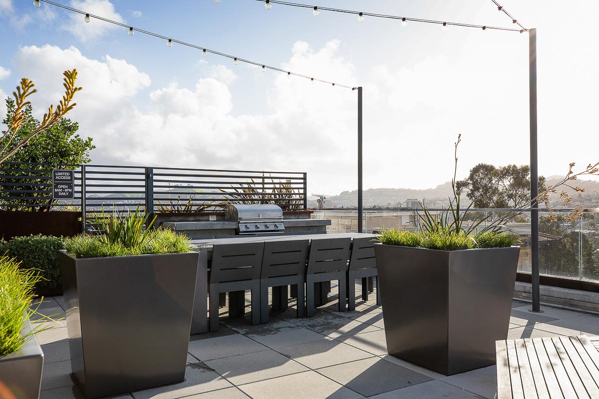 outdoor grill area