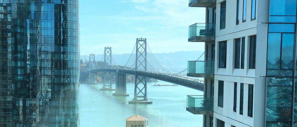 bridge and buildings