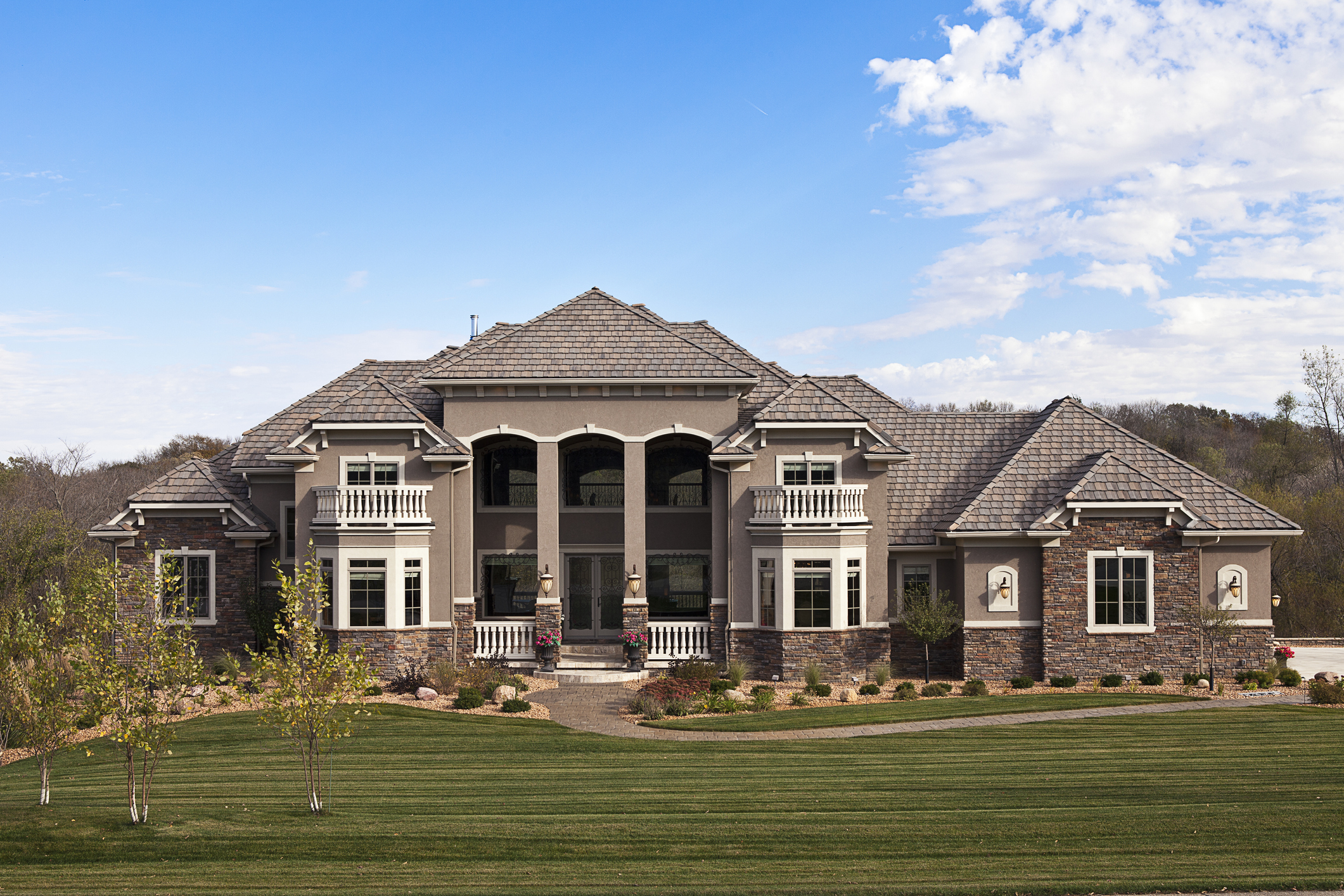 An elegant country estate and gardens