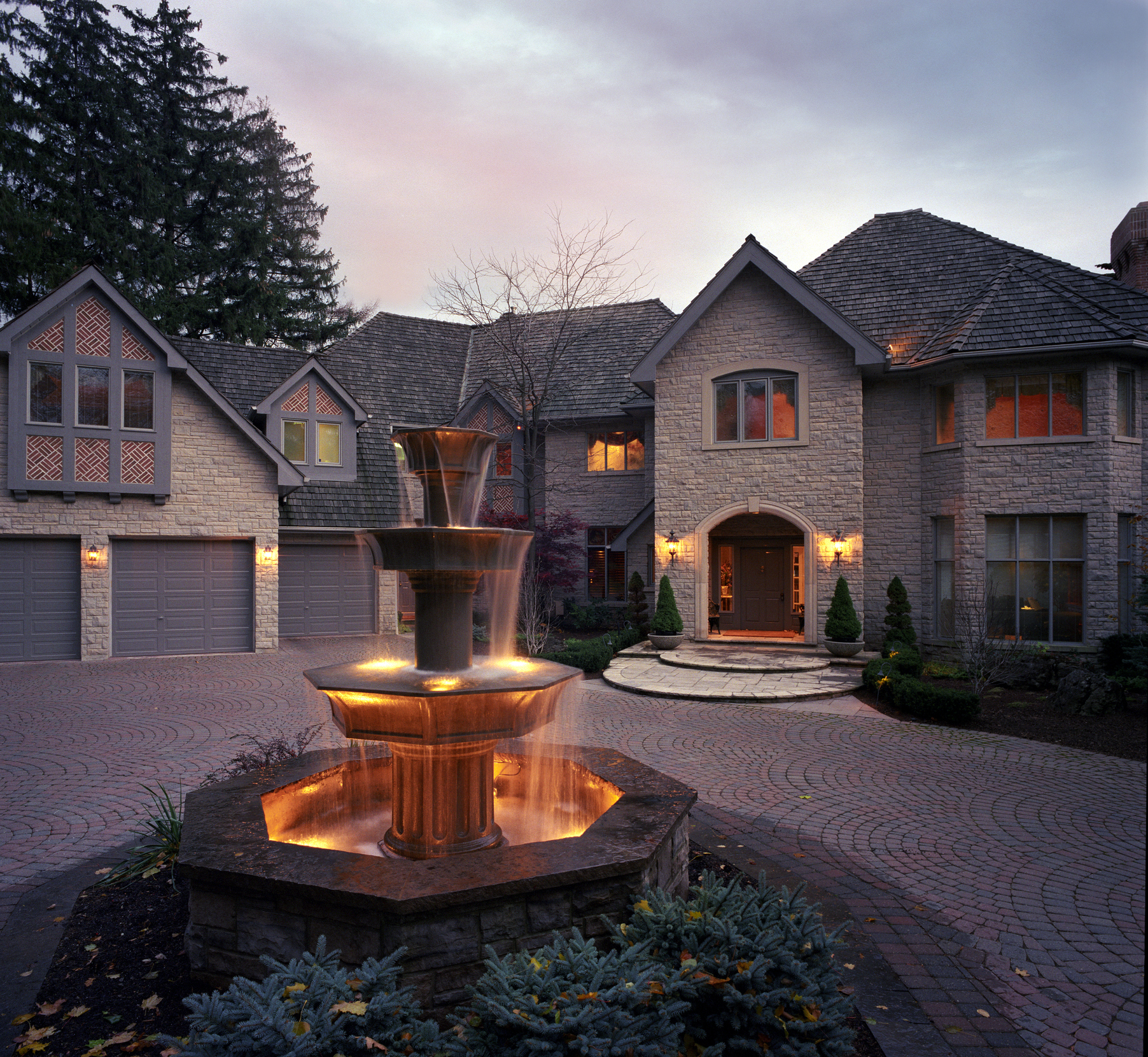 Mansion Exterior in the evening